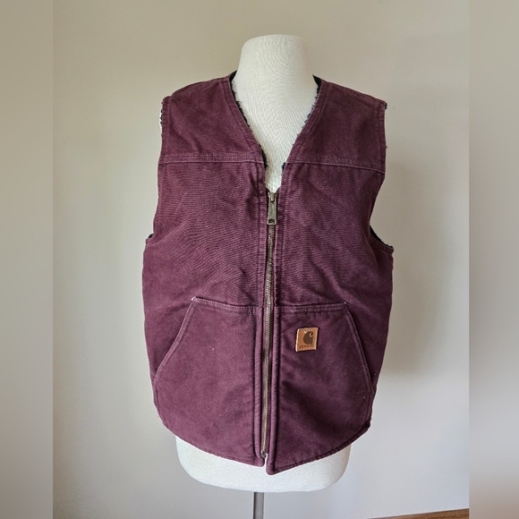 Carhartt Sherpa Lined Vest Men's Sz M. - Picture 1 of 8